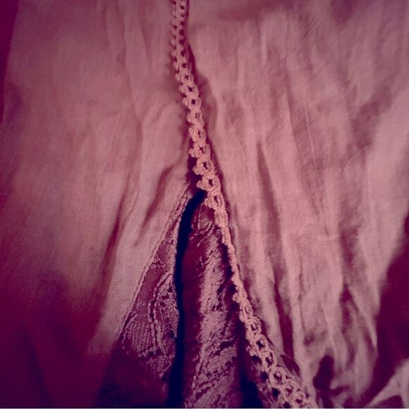 🎃 NWT Chaudry KC Women’s Brown Midi A-Line Pleated Skirt Lace Flare Pleated - Sm - Picture 6 of 7